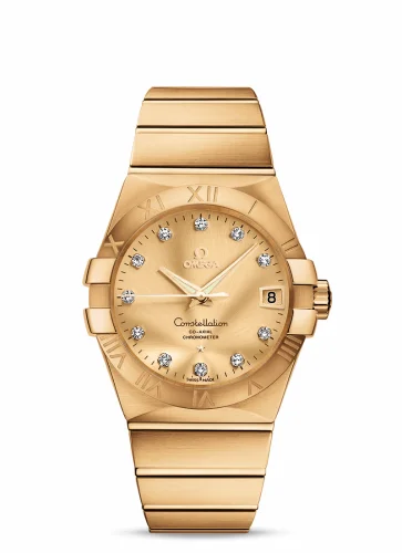 Omega Constellation Co-Axial 38 Yellow Gold / Champagne 123.50.38.21.58.001 (12350382158001)